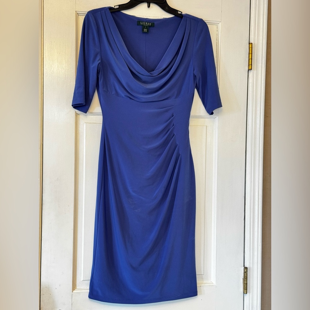 Ralph Lauren Royal Blue Midi Dress